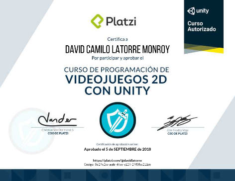 Unity 2d certification